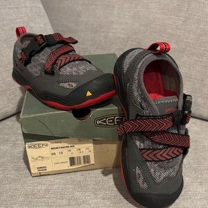 KEEN Kids' Gray and Red Sneakers